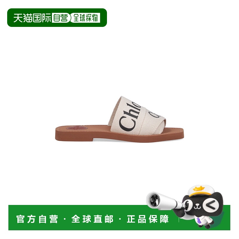 1h可退 潮奢 Chloe 蔻依 女士 Woody logo印花凉鞋 C22U188Z3
