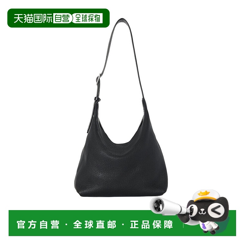 1h可退 THE ROW 女士单肩包 W1809L611BLAN AW2025 黑色 Isa 单肩