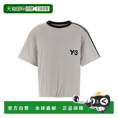 Y-3 男士T恤 KD4759GREY AW2025 灰色 'Y-3 Padded' T-shirt