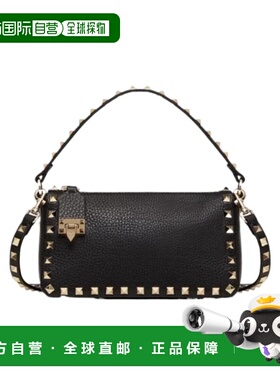 VALENTINO 女士斜挎包 WW2B0J47VSF0NO CO 黑色 Rockstud 小号粒