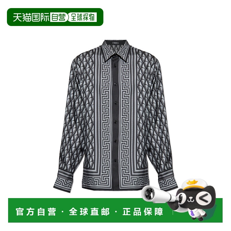 VERSACE 男士衬衫 10194381A167855E720 SS2026 灰色