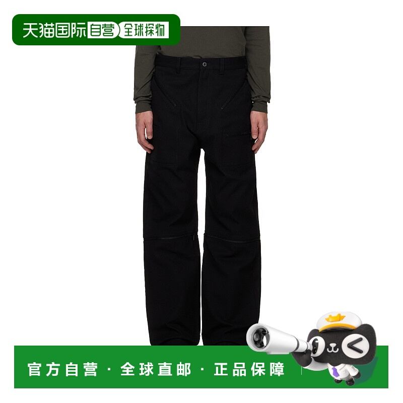 1h可退 RICK OWENS 男士休闲裤 RL02E1321CTW09 AW2025 黑色短裤