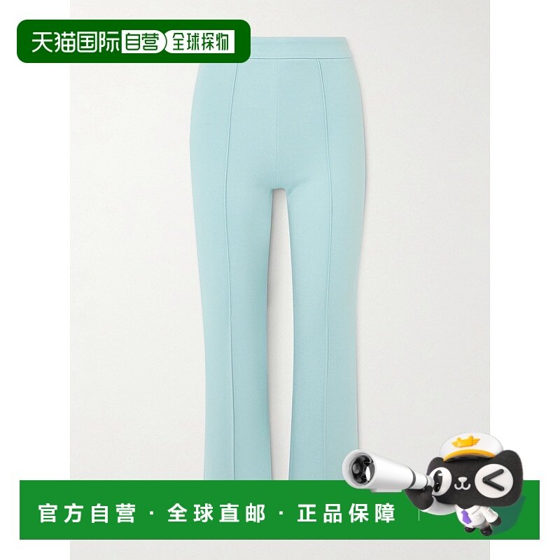 1h可退 潮奢 Staud 女士 Knack 短款弹性针织直筒裤 R25R4110PTMI