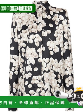 BALMAIN 女士T恤 DF0HS051VH04EAB AW2024 黑色 Balmain Top长袖