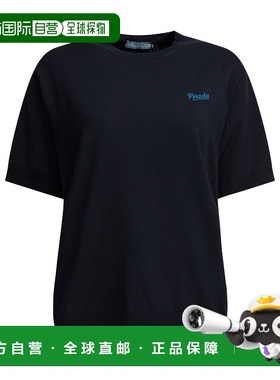 PRADA 女士T恤 P24B3D19DAF0N4LSOOO SS2026 蓝色