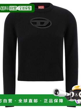 DIESEL 女士针织衫 A176870KCAE9XXA CO 黑色 AREESA LS KNIT羊绒