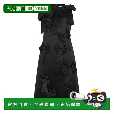 GANNI 女士连衣裙 A1030185099 SS2026 黑色 Satin midi dress