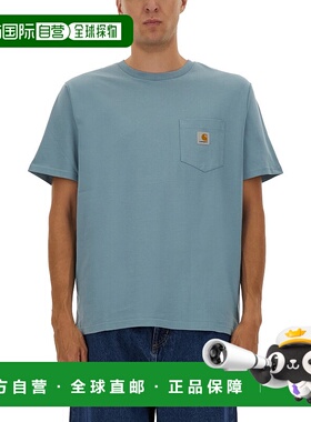 CARHARTT WIP 男士T恤 I03043433EXX AW2025 天蓝色