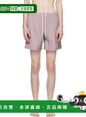 1h可退 潮奢 Palm Angels 棕榈天使 男士 紫色刺绣泳裤 PMFD002S2