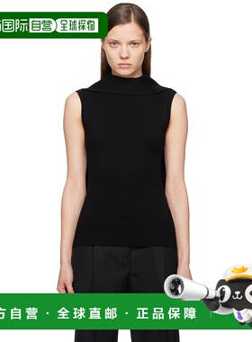 1h可退 潮奢 TOTÊME 女士 黑色 Sleeveless Scarf Knit 背心 251W