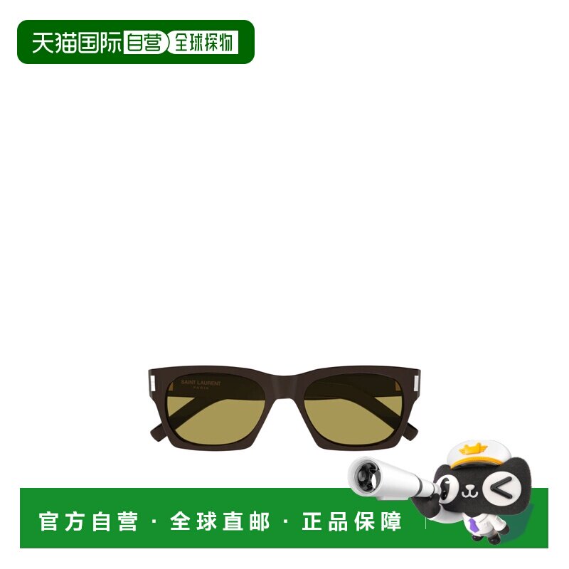 SAINT LAURENT 男士眼镜 SL402021 SS2025 黑色 徽标太阳镜配饰
