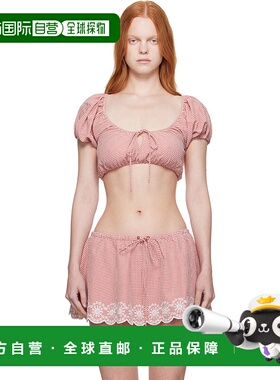 1h可退 潮奢 Tom Ford 汤姆 福特 女士 红色 Ravello Gingham 上