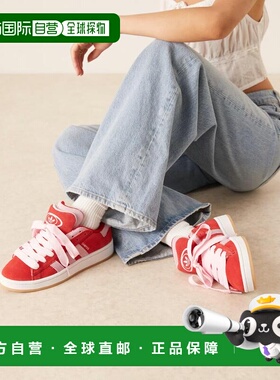 1h可退 潮奢 Adidas 女士 adidas Originals 00's 校园风双红色粉