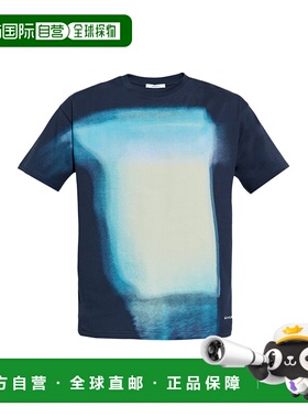 GIVENCHY 男士T恤 BM71NK3YRL499 AW2025 蓝色短袖