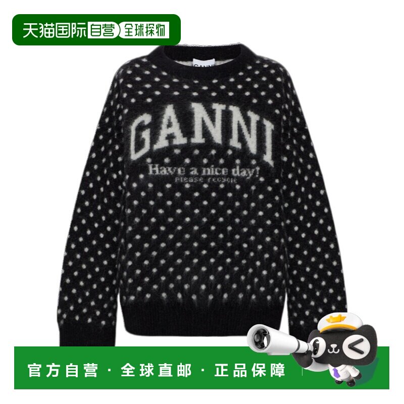 GANNI 女士卫衣 A1070123099 SS2026 圆领长袖 毛衣花色