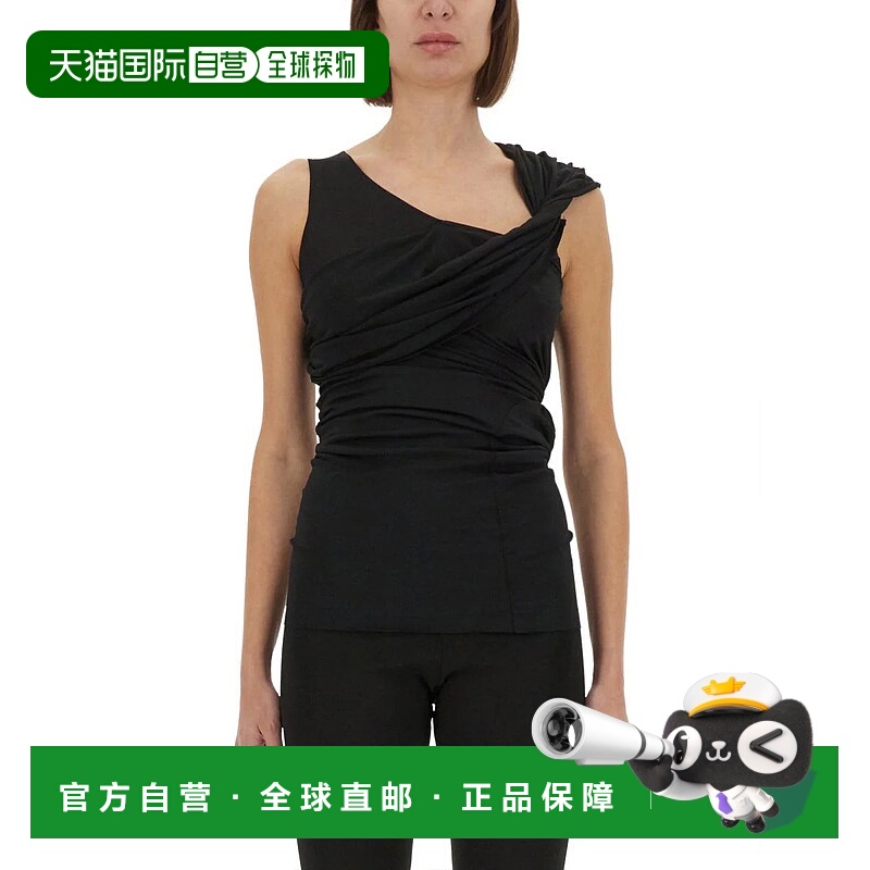 1h可退 RICK OWENS 女士T恤 LI01E4108CVI09 SS2025 黑色