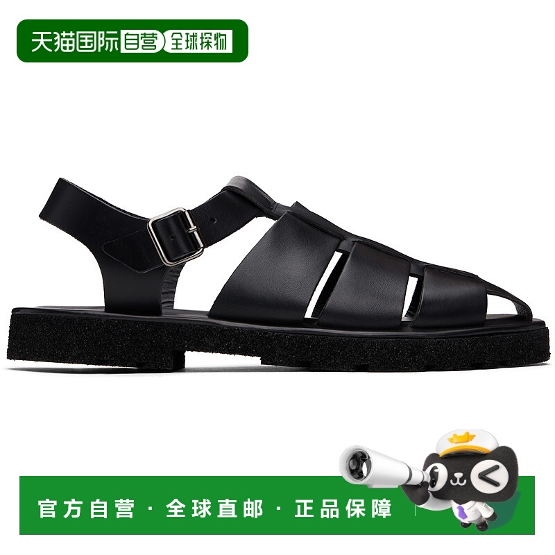 1h可退 潮奢 Paul Smith 保罗 史密斯 男士 黑色 Leather Sandova