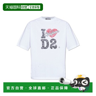S71GD1599D20020100 男士 Shi Vaquera T恤 DSQUARED2 白色