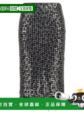 PINKO 女士半身裙 105469A2QM1GZE AW2025 黑色 'Passaparola' sk