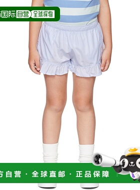 1h可退 潮奢 tinycottons 女童 蓝色 Frills 儿童短裤童装 SS2222