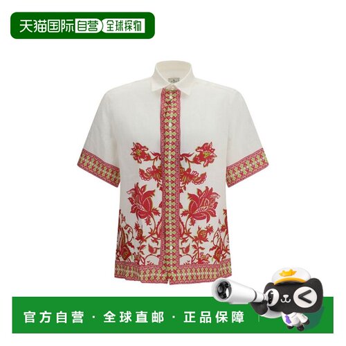 Etro 艾特罗 男士 短袖印花衬衫 MRIC001199SP301亚麻