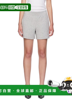 1h可退 潮奢 ANINE BING 女士 灰色 Kam Framed Monogram 短裤 A0