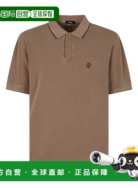 HERNO 男士POLO衫 JPL00134U540062157 SS2025 驼色短袖男装