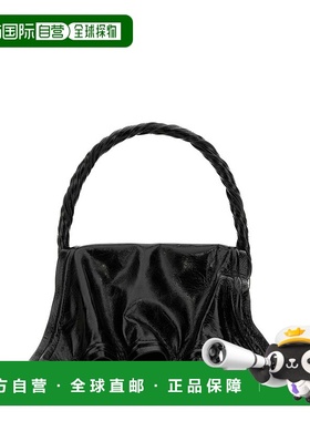 1h可退 潮奢 Y PROJECT 女士 黑色皮革手袋 620BA008S41SHINYBLAC