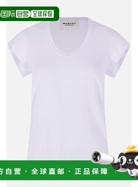 潮奢 ISABEL MARANT 女士 Zankou 亚麻T恤 TS0014FBB1N17E20WH