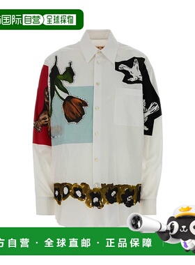 MARNI 女士衬衫 CAMA0505SXUSCY2900W01 AW2025 白色长袖