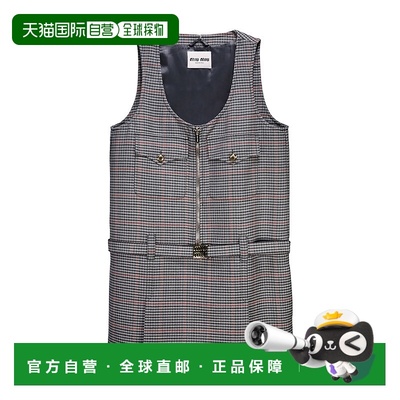 miu miu/缪缪 格纹图案连身短裙連衣裙MF504015PKF0480_S_232女