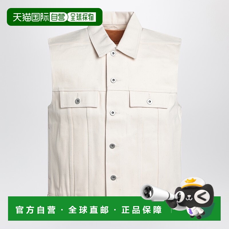 1h可退 潮奢 DRKSHDW 瑞克 欧文斯 DRKSHDW 男士 米白色背心(牛仔