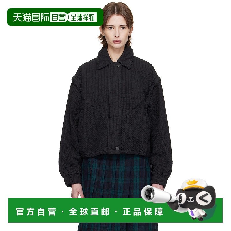 1h可退 潮奢 YMC 女士 黑色 Heath 飞行员夹克 Q5XMB