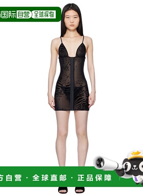 1h可退 潮奢 Poster Girl 女士 黑色 Doll Zebra Print 连衣裙 SS