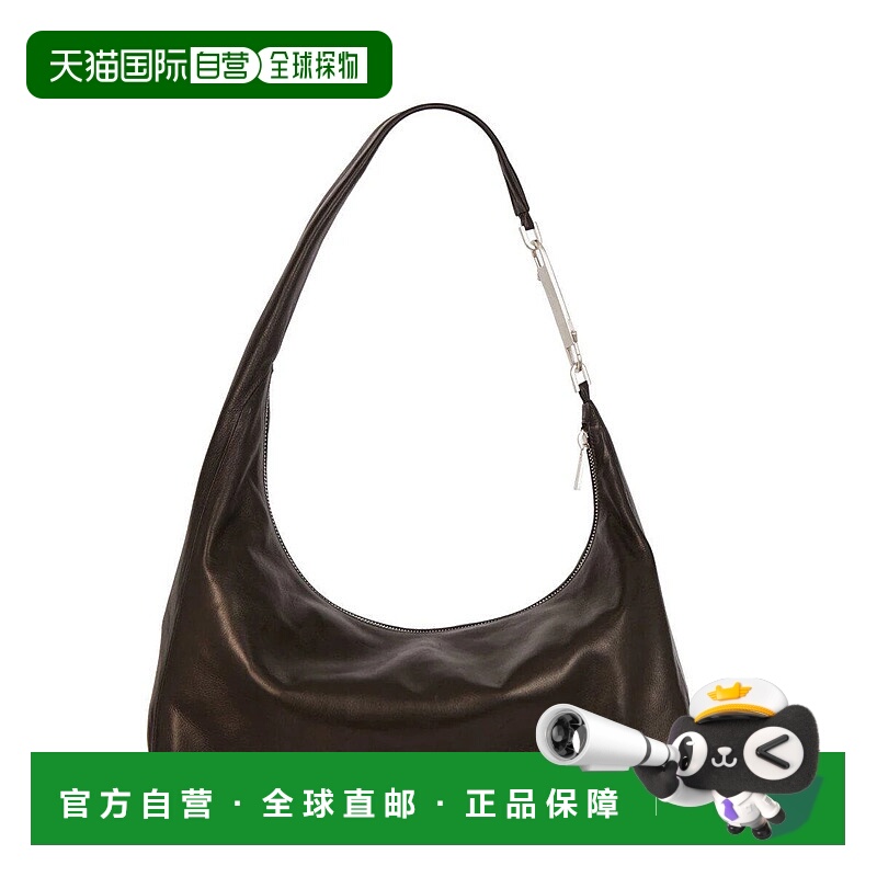 1h可退 RICK OWENS 女士单肩包 RA02E0728LCA AW2025 黑色 Rick O