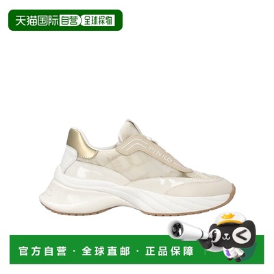 PINKO 女士运动鞋 SS0097P140Z1B SS2026 白色 徽标运动鞋