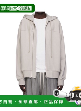 RICK OWENS 男士针织衫 RU02E1241BA08 AW2025 白色长袖外套开衫