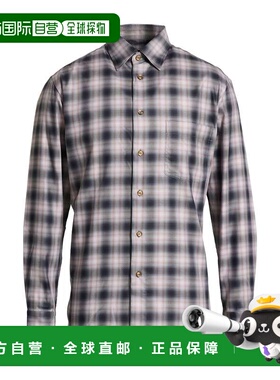 1h可退 潮奢 Brioni 布里奥尼 男士 格纹衬衫 black黑色 舒适时尚