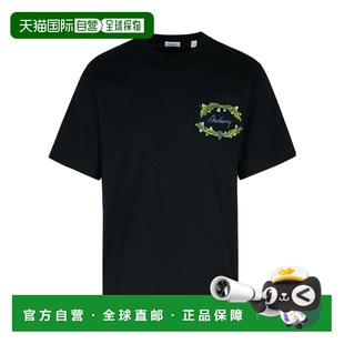 80978471 T恤 AW2024 黑色 BURBERRY logo图案T恤短袖 男士