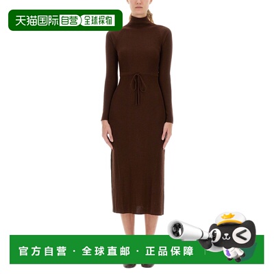 A.P.C. 女士连衣裙 WVBEGF35208CAA AW2025 棕色 长袖高领连衣裙