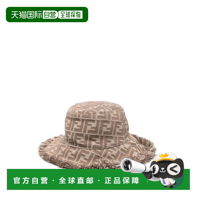 FENDI 女士帽子 FXQ977AULVF0QD3 SS2025 花色 Bucket hat crafte