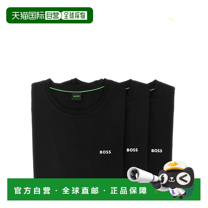 BOSS HUGO BOSS 男士T恤 50559436001 AW2026 男装黑色上衣图片