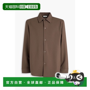 绉纱衬衫 1h可退 男士 Sandro SHPCM0093572TAUPE 潮奢