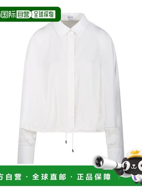 LOEWE 女士外套 S359Y05XET2100 AW2025 白色 长袖衬衫