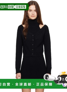 1h可退 潮奢 LISA YANG 女士 黑色 Beata 开衫 2024509羊绒针织