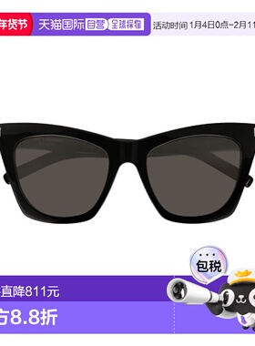 SAINT LAURENT 女士太阳镜 SL214KATE001BLACKBLACKGREY