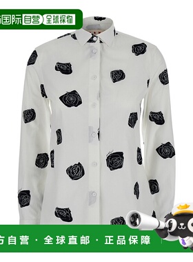 MARNI 女士衬衫 CAMA0625A0UTC517ANW01 SS2025 白色长袖