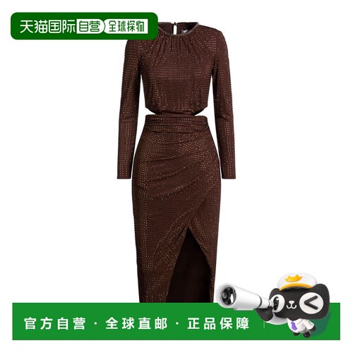Self-Portrait 女士 紧身连衣裙 brown棕色 舒适时尚