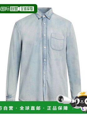 1h可退 潮奢 Altea 男士 牛仔布衬衫 blue蓝色 舒适时尚