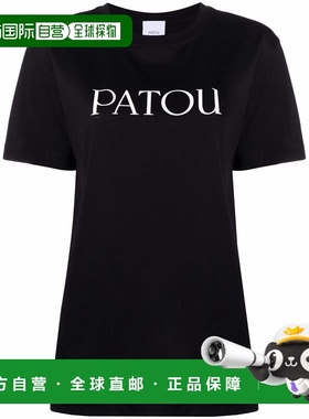 PATOU 女士T恤 JE0299999095999B AW2024 黑色 ESSENTIAL PATOU T